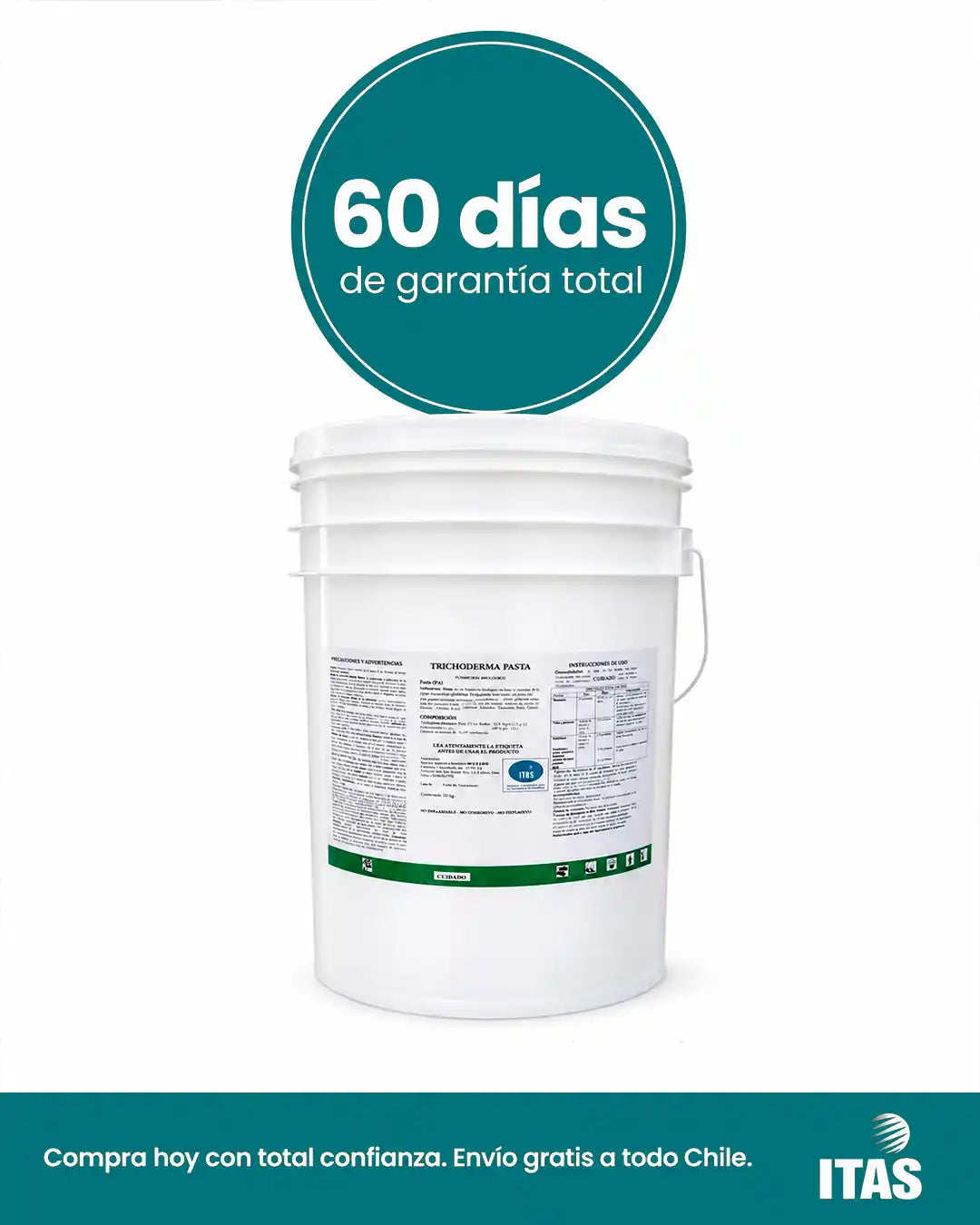 Garantía 60 días Trichoderma Pasta sellador de poda — envío gratis a todo Chile